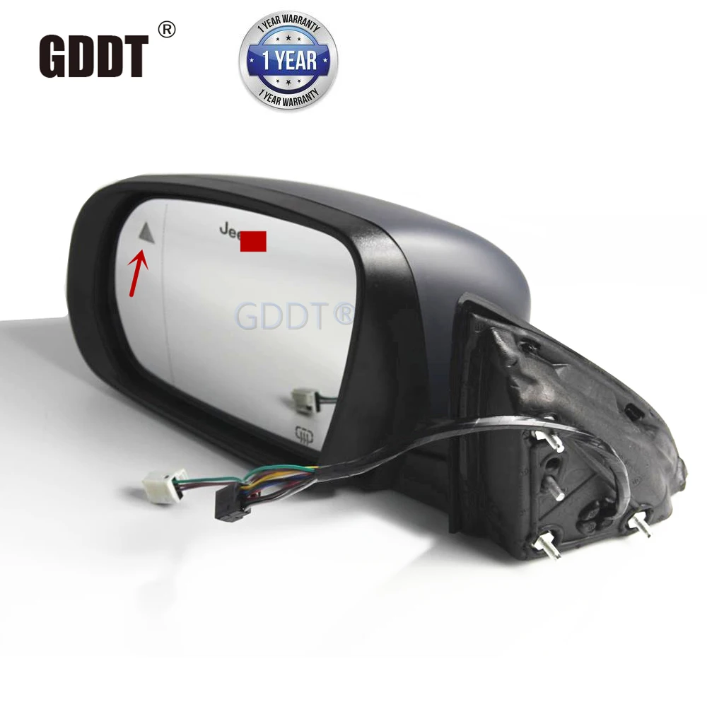 Side Mirror for Cherokee Kl 2015-2018 Rear Glass Parking MIRROR with Door Lamp 9 11 12 Wires Available TURNING SIGNAL LAMP