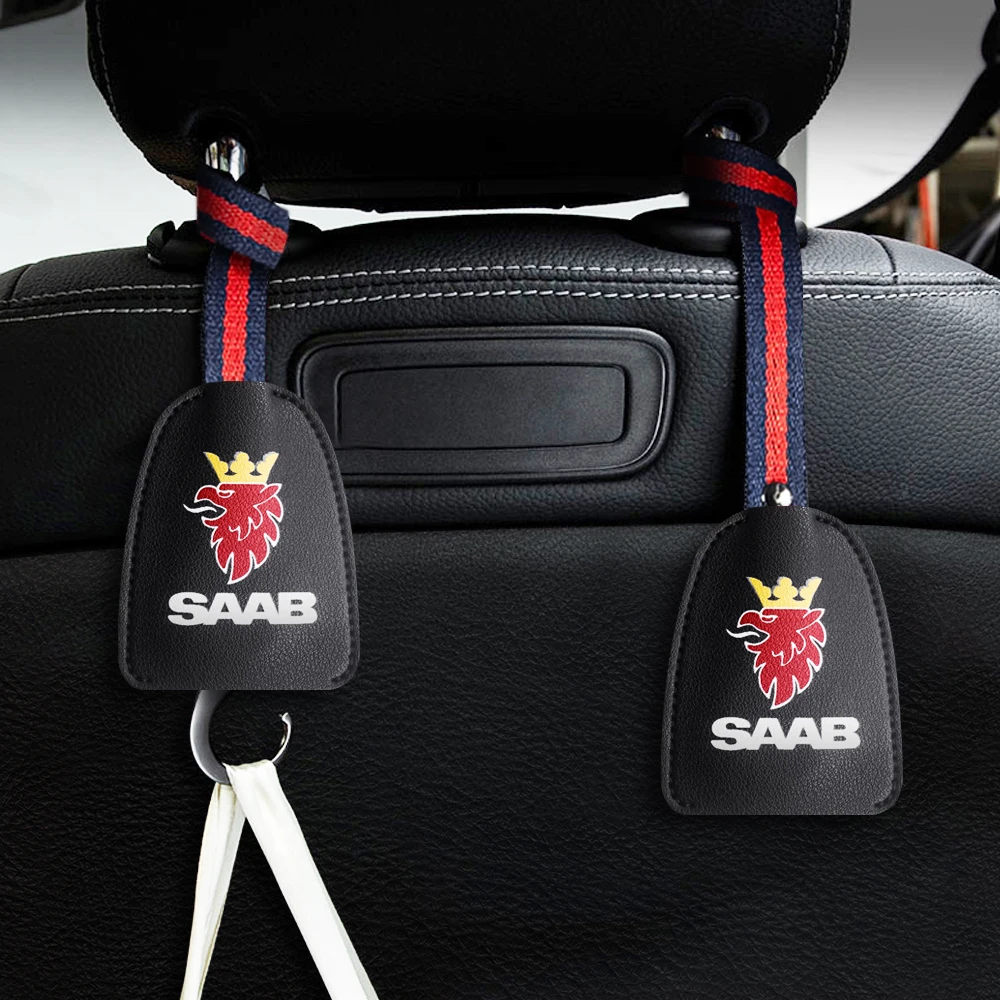 

Universal Car Rear Back Seat Hooks Organizer Hanger for Bag Cloth Car Multifunction Car For SAAB 9-3 93 9-5 9 3 9000 5 Accessory