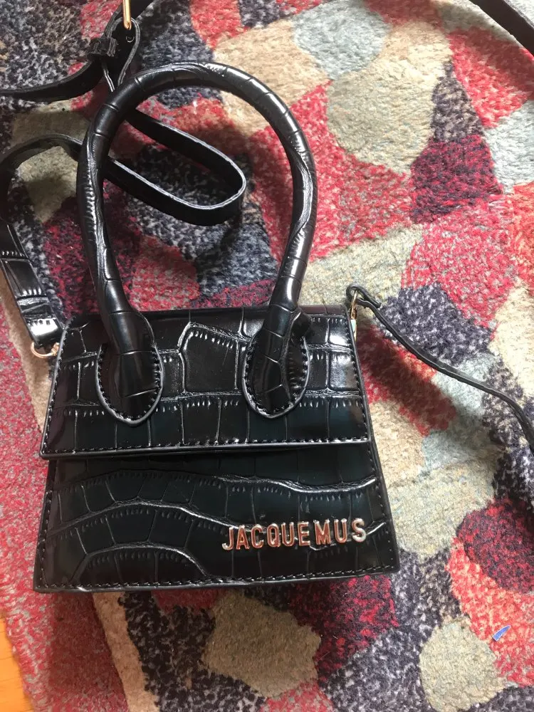 Сумка Jacquemus, мини сумка, женская сумка, известный бренд, дизайнер Lxuury, крокодиловый узор, сумочка из искусственной кожи, сумка через плечо