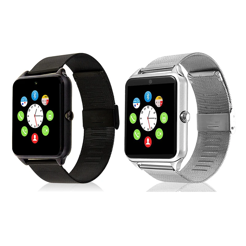 Z60 Bluetooth Smartwatch камера шагомер sim-карта браслет умные часы с сенсорным экраном для мужчин и женщин Поддержка нескольких языков Dz09 A1