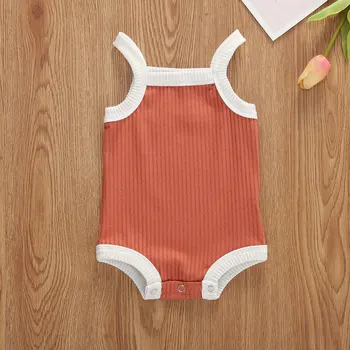 

Pudcoco Newborn Baby Boy Girl Clothes Summer Solid Color Sleeveless Cotton Romper Jumpsuti One-Piece Outfit Playsuit Clothes