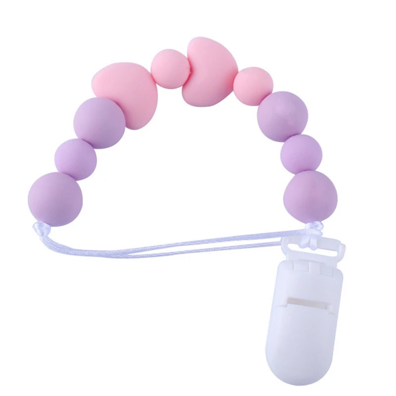 

Infant Child Soother Beaded Chains Teethers Baby Care Universal Holder Leash For Pacifiers Nipples Clip Chain