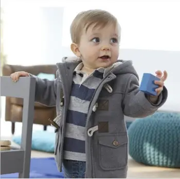 

Autumn and winter children's warm thick fur hooded jacke boy children coat girl jacke with 90% cotton 0-5 years old