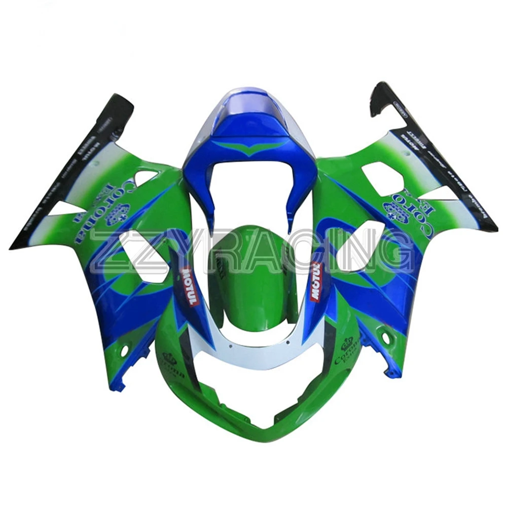 

Complete Fairings Fit for Suzuki GSXR600/750 K1 2000 - 2003 GSXR600 GSXR750 00 01 02 03 ABS Plastic Motorcycle Green Blue Cover