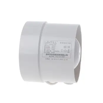 

Round Pipe Fan Duct Booster Exhaust Ventilator Ventilation Vent Air 4" 5" 6" Mute for Window Bathroom Toilet Kitchen 220V A6HB