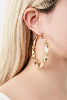 

Africa Jewelry Exaggerated Peach Earrings Bamboo Big Earrings Dance For Women