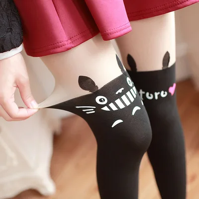 Лолита колготки с высокой талией модные колготки, трусы Hose hello kitty сексуальные колготки Kawaii японские - Цвет: 9