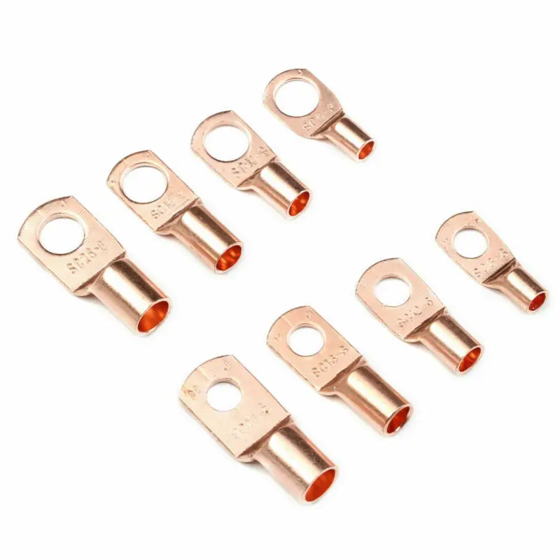 

140pc Car Copper Ring Lug Terminal Heat Shrink Wire Tubing Cable Connectors Kits