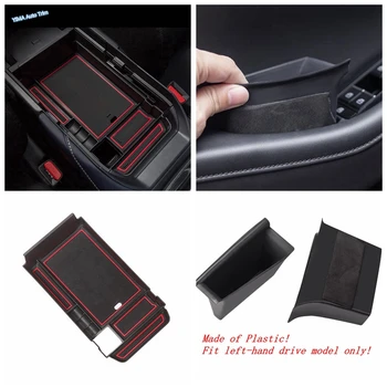 

Lapetus Front Door Armrest Storage Box / Center Control Container Phone Case Box Cover Trim Fit For Mazda 3 CX-30 2020 Plastic