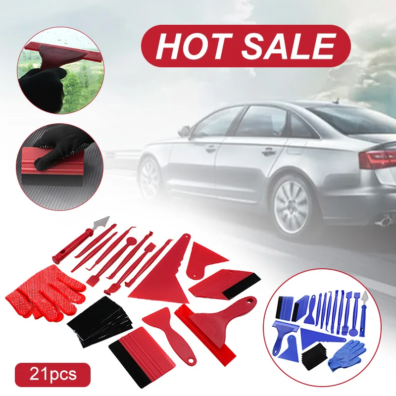 

21PCS Car Wrapping Tint Application Tools Car Foil Set Kit CSV