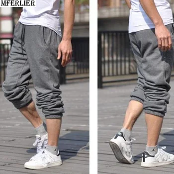 

plus size 6XL 7XL pants men summer sports sweatpants cheap big sales pants gray Stretch elasticity pants Straight Trousers 44 46