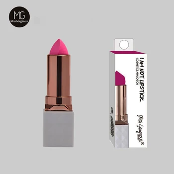 

Miss Gorgeous 1pc Makeup Sponge Lipstick Shaped Cosmetic Puff Beauty Belleza Foundation Concealer Make Up Sponge Tool Rose Red