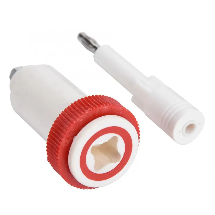 WhiteandRedBananaCrossJackHighVoltageConnectorsPlugsSockets