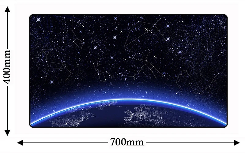 700*400 мм Красочный космический игровой компьютерный коврик для мыши, настольные коврики из натурального каучука, игровой прямоугольный фиксирующий край, ноутбук для геймеров, коврик для мыши