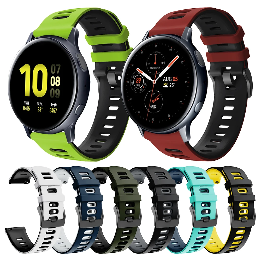 Easyfit Sport Cinturino In Silicone Cinturino Per Samsung Galaxy Watch Active2 Active 2 44Mm 40Mm Cinturino Cinturino Sostituisci Accessori