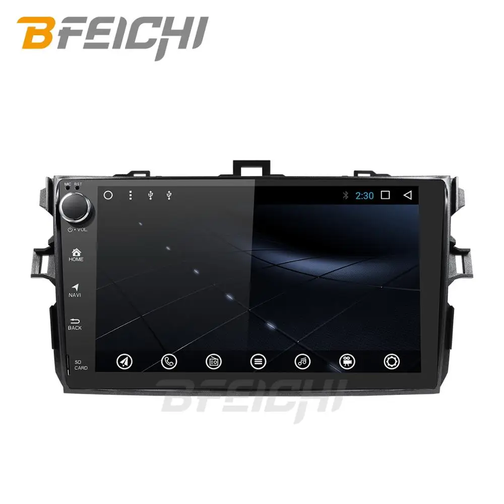 Best Android 9.0 PX30 car dvd player for Toyota Corolla  9 inch 1024*600 screen car radio stereo gps navigation video player 1