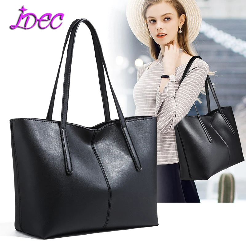 

Fashion style women large size tote bags soft leather Shoulder Crossbody Bag lady handbag