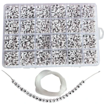 

1620PCS DIY Acrylic Alphabet Letter Loose Beads Set for Jewelry Making Bracelet Necklace Decoration Pendants Accessories