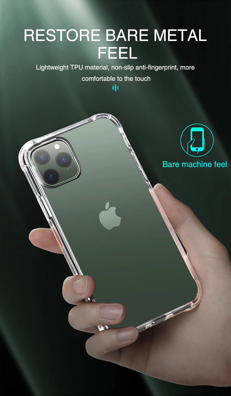 Роскошный противоударный силиконовый чехол для телефона s для iPhone 11 Pro X XR XS MAX 6 7 8 Plus 11 чехол Прозрачная защитная задняя крышка