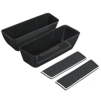 

2Pcs/Set Car Interior Front Door Armrest Storage Boxes Trim Handle Boxes Case ABS For Ford Edge 2015 2016 2017 2018 2019