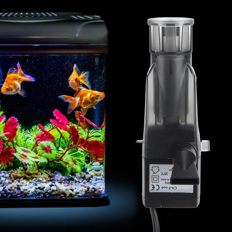 Очиститель для поверхности аквариума, губчатый фильтр 150л/ч, съемник пленки для поверхности аквариума(штепсельная Вилка европейского стандарта 220 В