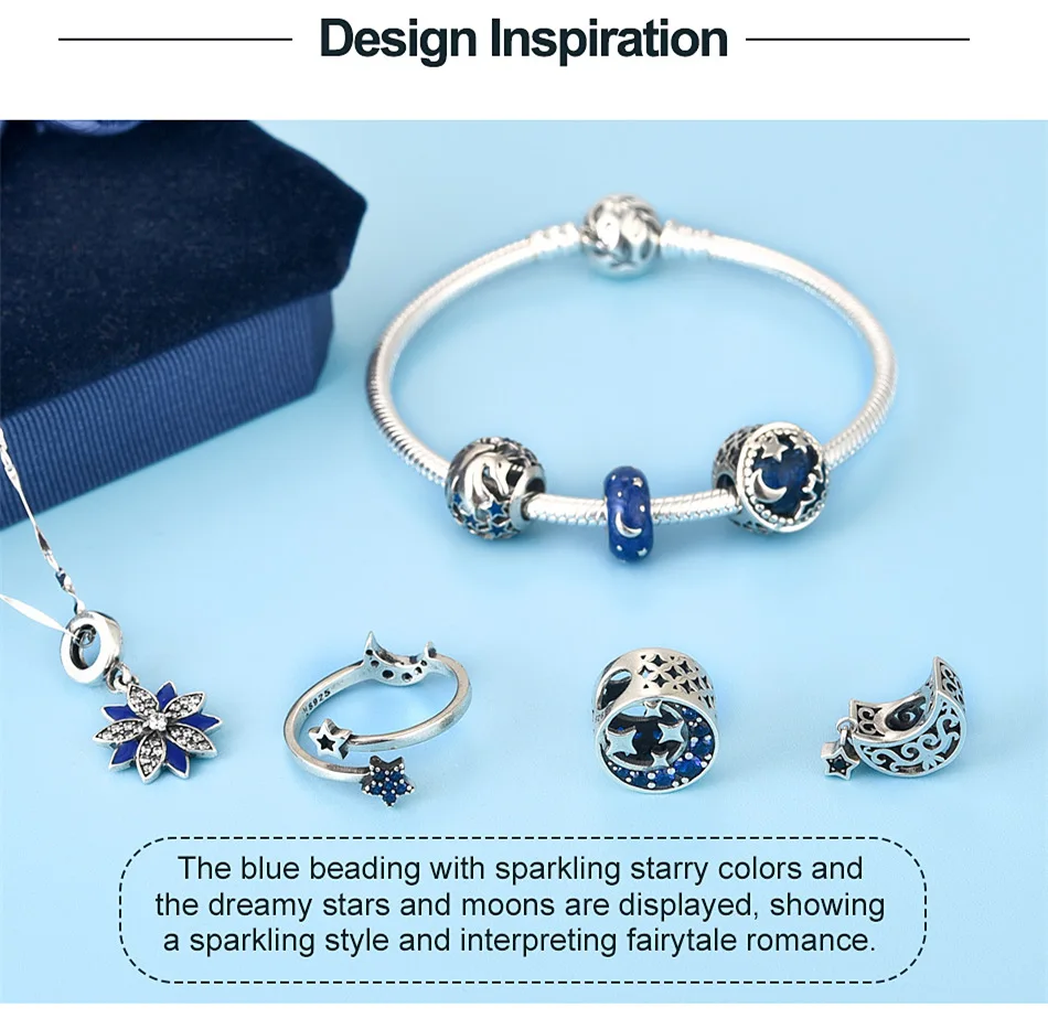 Даларан серебро 925 пробы амулеты «сделай сам» синяя Стрекоза эмалевые бусины для женщин ювелирные изделия изготовление подходят шарм браслет ожерелье