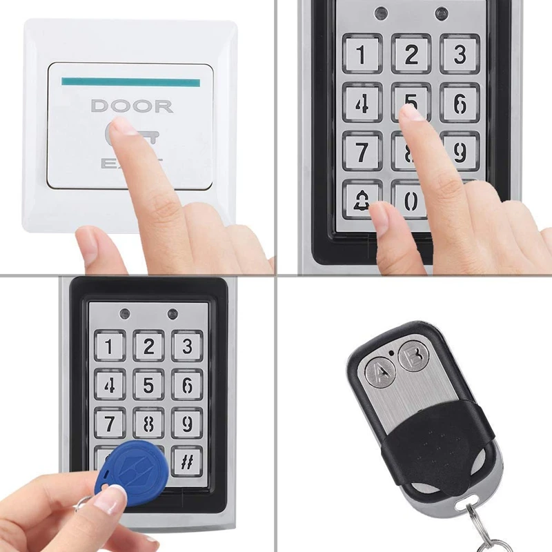 TZF005 04 RFID Клавиатура система контроля доступа Комплект Дверной замок 125 кГц EM