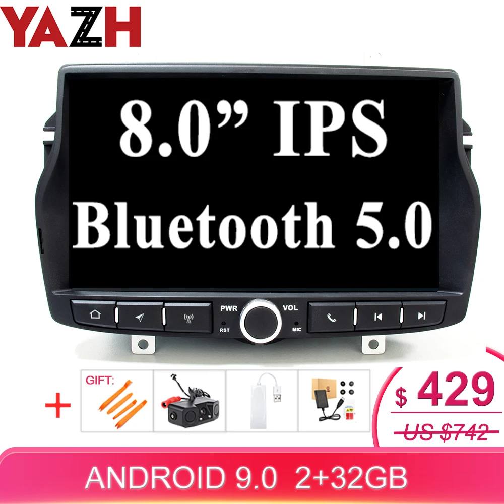 YAZH для Лада Веста Android 9,0 Стерео gps Мультимедиа с 1024*600 HD дисплей/SWC/OBD/Carplay/Mirror Link/Bluetooth 5,0