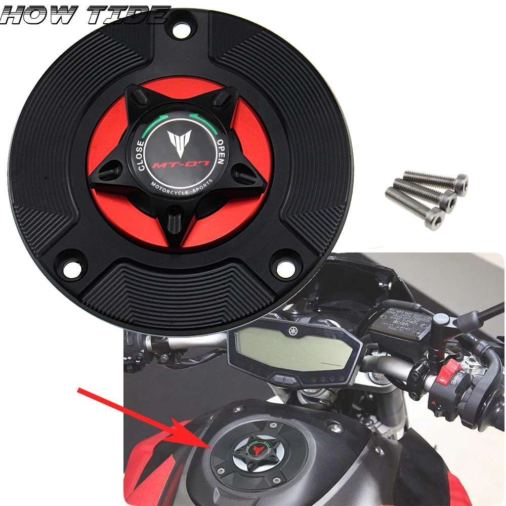 

LOGO MT-09 Motorcycle Accessories Gas Fuel Tank Cap Cover CNC Aluminum for YAMAHA MT09 FZ09 FZ-09 2014 2015 2016 2017 2018 2019