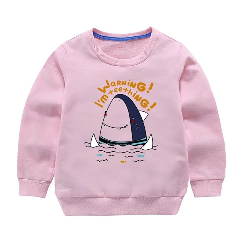 

Children Kids Autumn Fashion Cotton Soft Sweatshirts Baby Cartoon Animal Print Long Sleeve Sweatshirt Tops