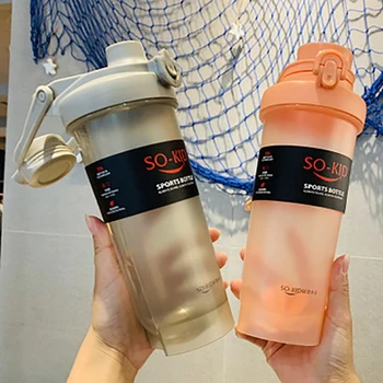

Outdoor Protable Shaker Bottle Whey Protein Powder Mixing Bottle Plastic Fitness Gym Sport Travel Water Bottle