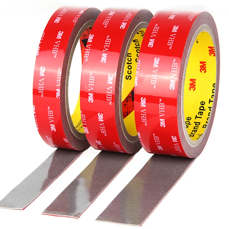 3M VHB Double Side Tape Super Strong High Temperature Gray Foam Adhesive Two Face For Car/Home Decor Wide 5-50mm Customized