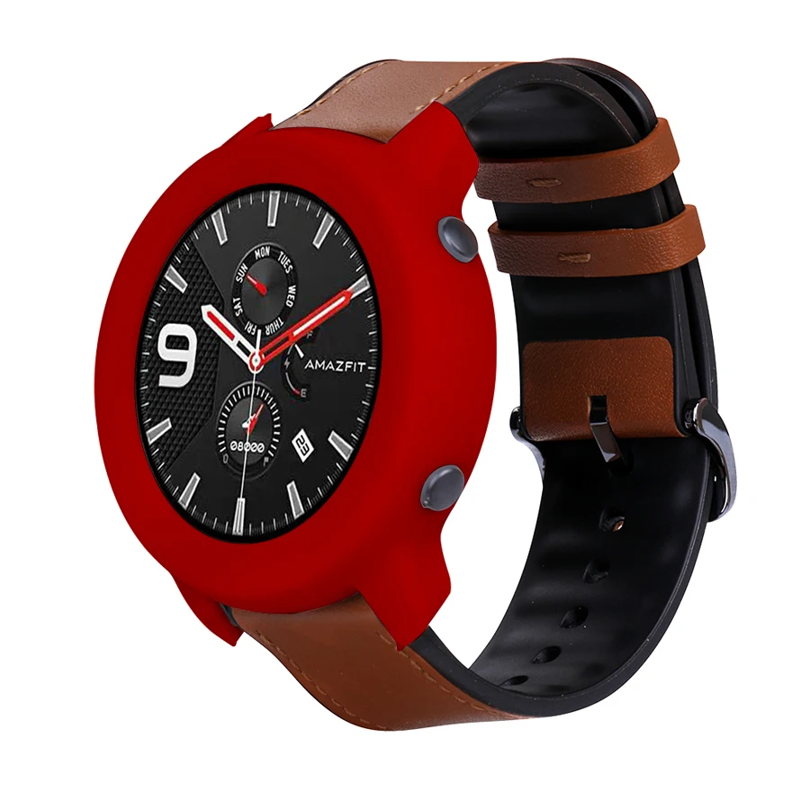 Защитный чехол для часов Xiaomi Huami Amazfit GTR 47 мм мягкий ТПУ 42 бампер смарт