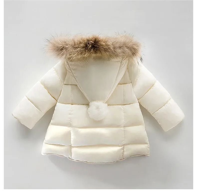 

6-12 Month Baby Girls Brushed And Thick 0 Girls Infant 1 down Cotton Cotton-padded Jacket 2 Winter 35-39 a Year of Age 3-Year-Ol