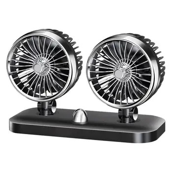

Car Fan 12V 24V For Large Trucks Mini Vans Double Head Powerful Refrigeration Car Electric Fan Large Wind