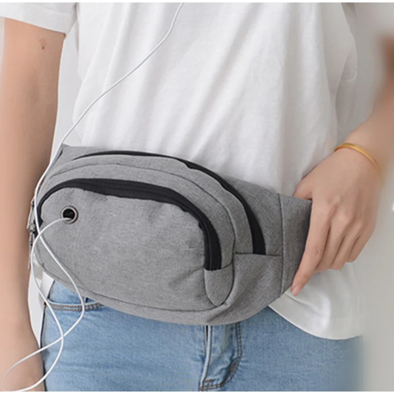 

Women Outdoor Waist Bag Chest Bag Unisex Waterproof Wearable Multi-function Belt Bag Fanny Pack Ladies Casual Sport Phone Pouch