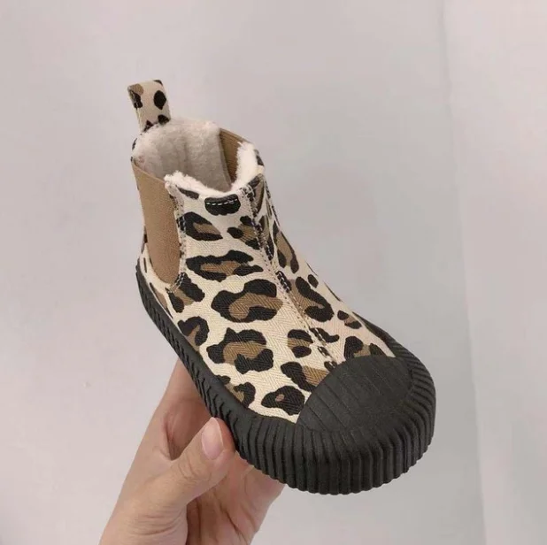 Зимние шерстяные ботинки челси для девочек подростков теплые модные детские