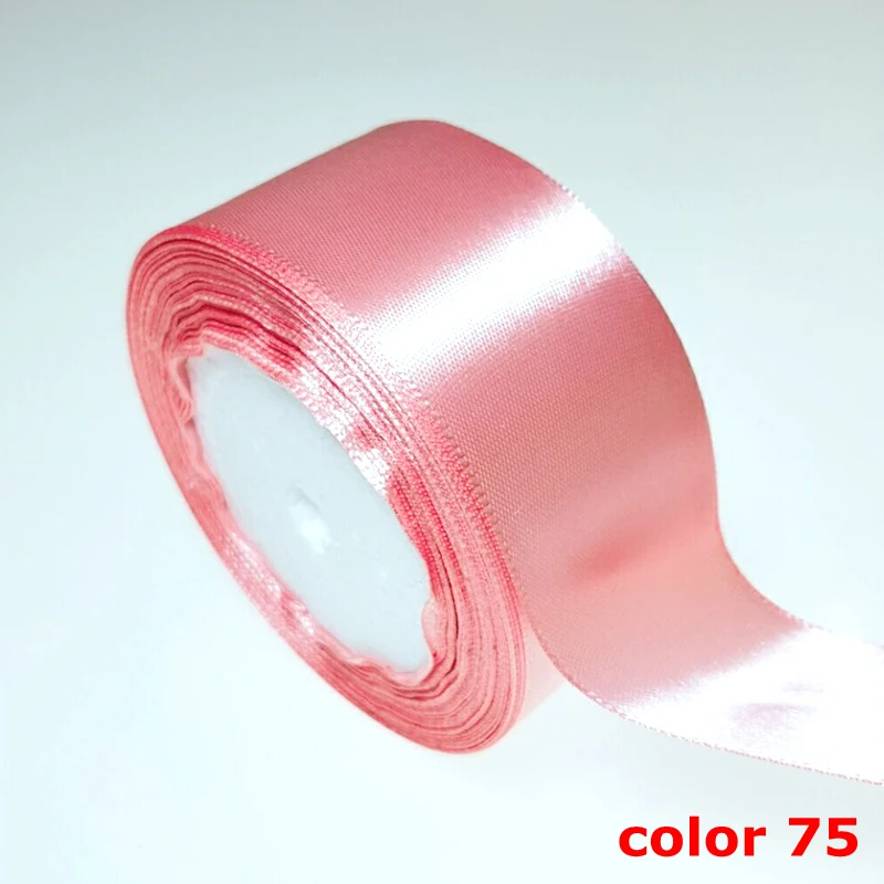 HL 5 meters 15/20/25/40/50mm  Solid Color Satin Ribbons Wedding Decorative Gift Box Wrapping Belt DIY Crafts