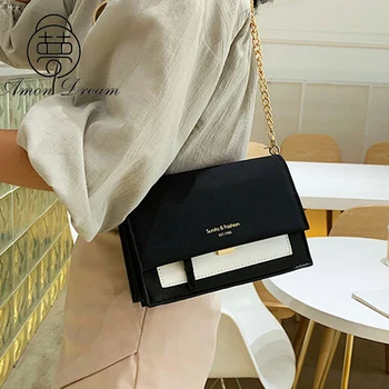 

High Quality Contrast Shoulder Bag Women Fashion Chain Design Crossbody Bags for Women 2020 Luxury Handbags Women Bags Designer