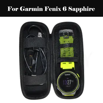 

Travel Strap Organizer Storage Bag With Zipper Watch Band Box Solid Portable For Garmin Fenix 6 Sapphire