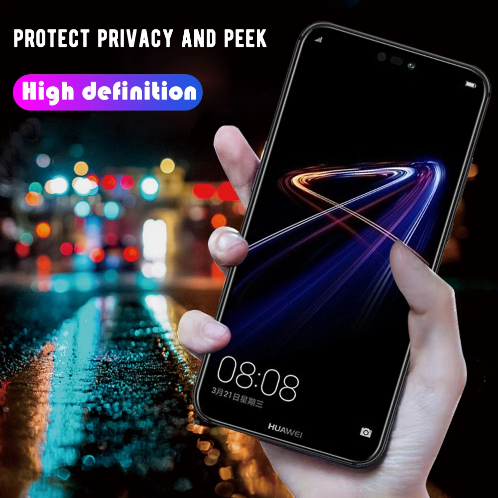9H полная Защита экрана для huawei mate 10 20 Lite Pro 20X антишпионская бликовая пленка высокого разрешения из закаленного стекла