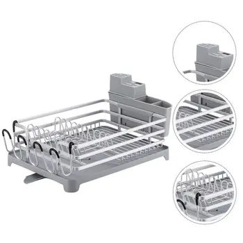 

1 Set of Plate Storage Rack Dish Drying Rack Dish Storage Rack Kitchenware Drain Rack for Kitchen