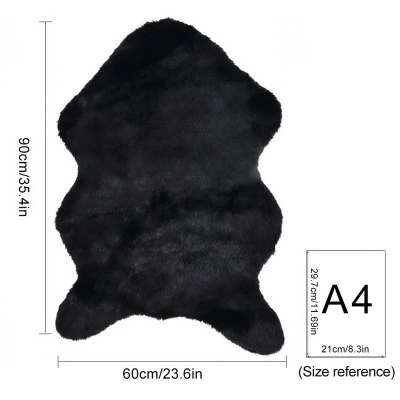 Luxury Rectangle Soft Sheepskin Fluffy Area Rug Faux White Fur Carpet Shaggy Long Hair Solid Mat Living Room Seat Pad Home Decor Luxury Rectangle Soft Sheepskin Fluffy Area Rug Faux White Fur Carpet Shaggy Long Hair Solid Mat Living Room Seat Pad Home Decor