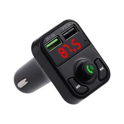 Reproductor MP3 con Bluetooth para coche, suministros para coche, tarjeta de disco en U, carga USB dual