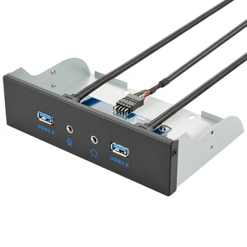 

USB 3.0 Hub USB 3.0 Front Panel Cable Adapter Bracket Computer Floppy Disk Drive Built-In USB Panel for PC Desktop Computer