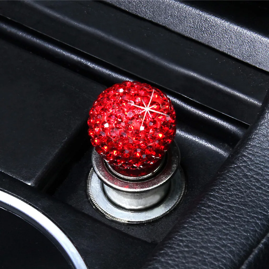 Розетка для автомобильного прикуривателя разъем универсальный персональный Авто Автомобиль Металл Рейн-камень авто разъем дыма нагреватель 12 В# WN