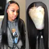 lace front human hair wigs for Black Women straight hd frontal bob wig brazilian afro short long 30 inch natural wig full ► Photo 2/6