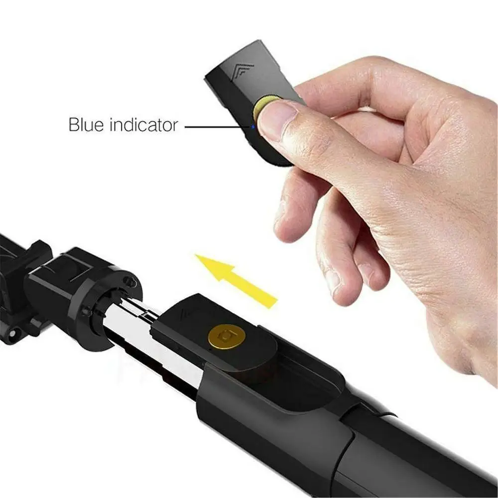 MeterMall K07 Extendable Tripod with Detachable Wireless Remote and Tripod Stand Bluetooth Control