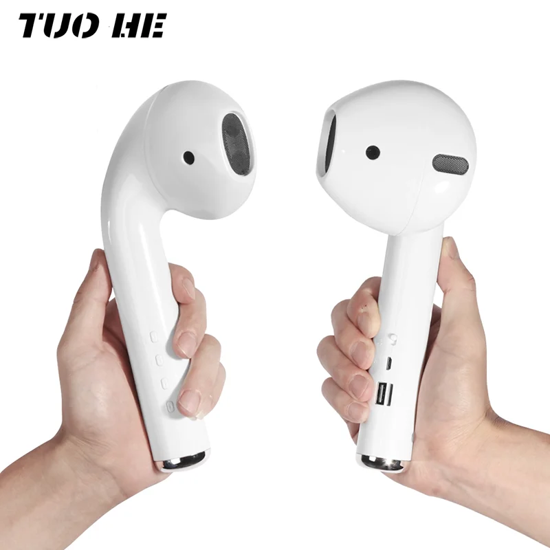 Speakers Giant Earphone Wireless Headset Cool Portable Bluetooth AUX with FM Mic TF Funny
