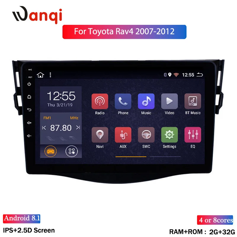 Новинка! 9 '✝in Android 8 1 GO Автомобильный DVD плеер для RAV4 Rav 4 2007 2008 2009 2010 2011 2012Car